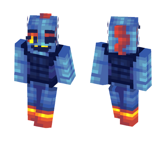 Undyne The Casual - Female Minecraft Skins - image 1