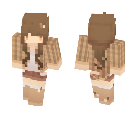 Food personification | Cookie - Female Minecraft Skins - image 1