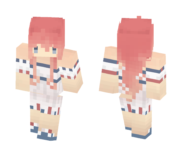 Food personification | Pink Cake - Female Minecraft Skins - image 1
