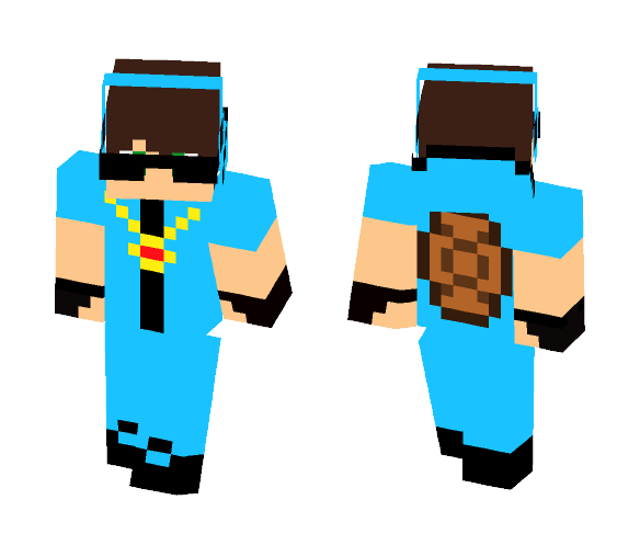Squirtle Swag Man - Male Minecraft Skins - image 1