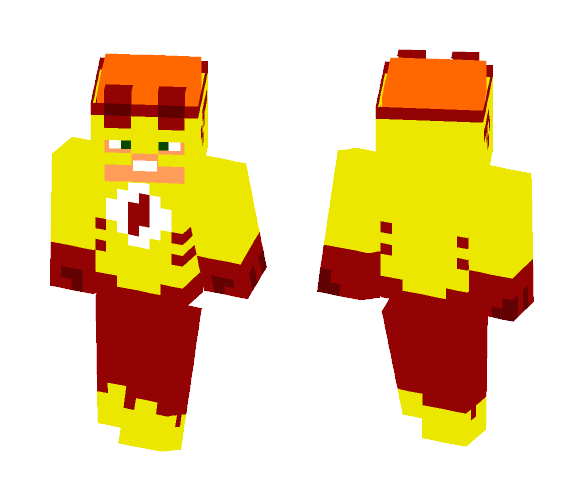 Kid Flash (Removable Suit) - Male Minecraft Skins - image 1