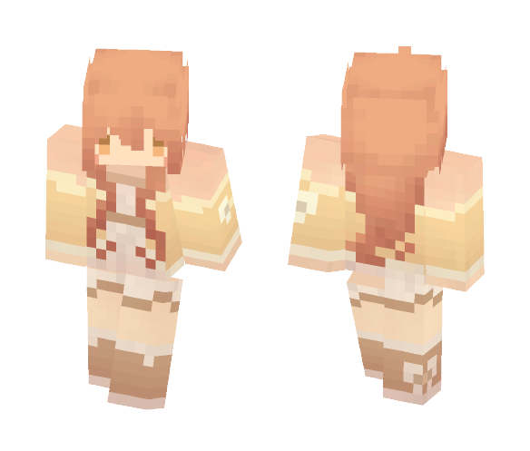Food personification | pumpkin pie - Female Minecraft Skins - image 1