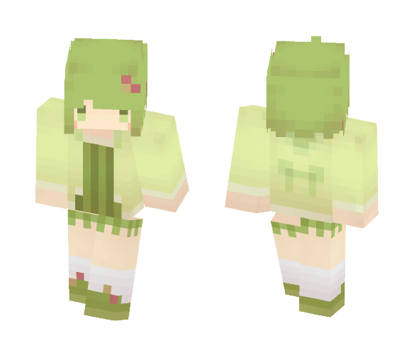 Food personification | watermelon - Female Minecraft Skins - image 1