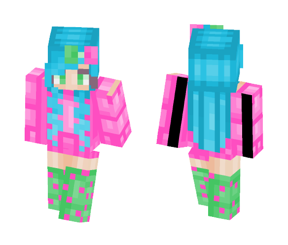 Colorful Girl [Alex Model] - Girl Minecraft Skins - image 1