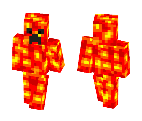 Lava Creeper - Male Minecraft Skins - image 1