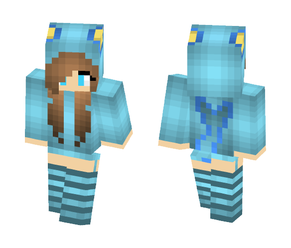 Vaporoen Girl - Girl Minecraft Skins - image 1