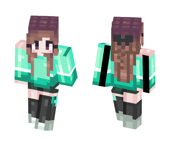 ｋｉｔｔｕ『 mint 』 - Female Minecraft Skins - image 1