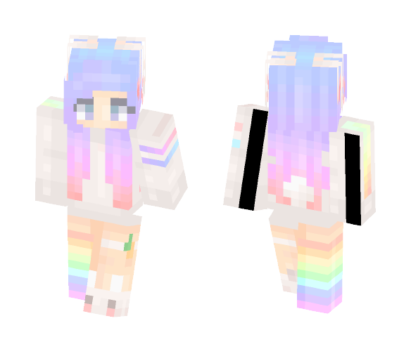 Cotton Candy Bunny - Female Minecraft Skins - image 1