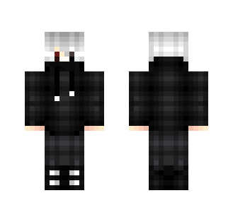 Hoodie with white hair dude - Male Minecraft Skins - image 2