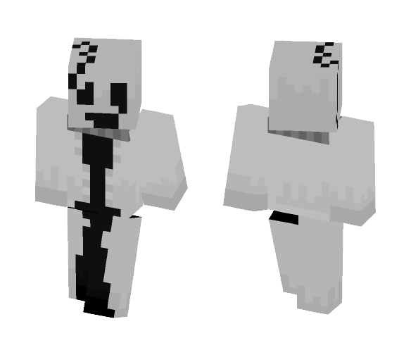 gaster skin - Male Minecraft Skins - image 1