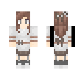 Cute Brown haired girl - Color Haired Girls Minecraft Skins - image 2