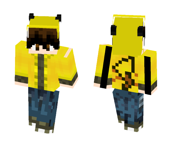 Pikachu Coat - Male Minecraft Skins - image 1