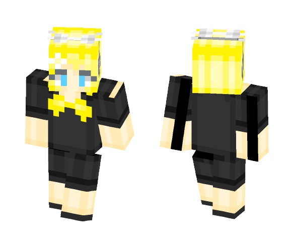 KAGAMINE RIN ฺBLACK OUTFIT l - Female Minecraft Skins - image 1