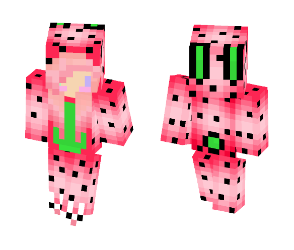 Bunneh Melon Dino Chibi Thing - Female Minecraft Skins - image 1