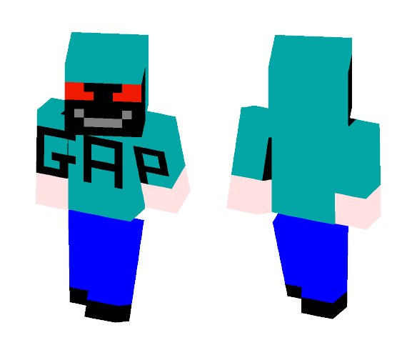 GAP [Cyan] - Male Minecraft Skins - image 1