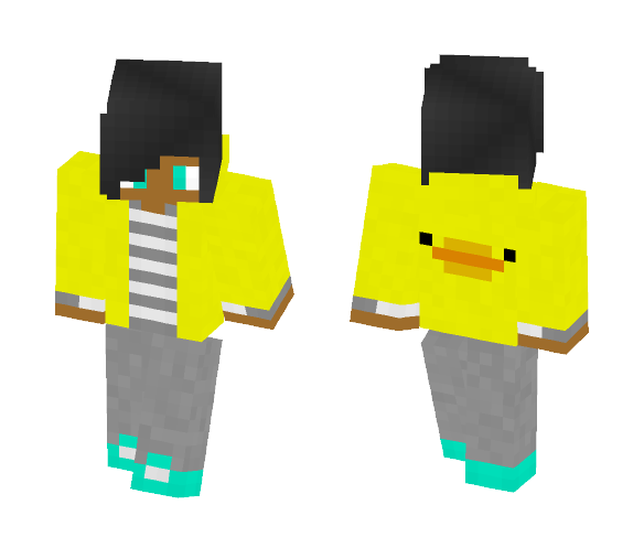 Duck Hoodie Guy - Male Minecraft Skins - image 1