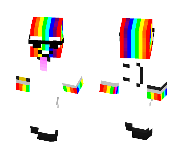 Rainbow Man - Male Minecraft Skins - image 1