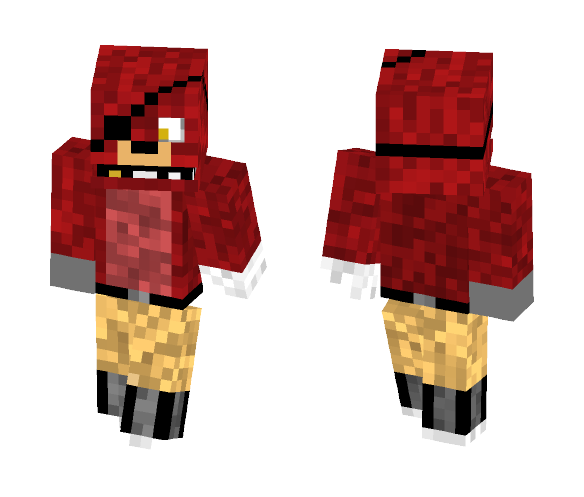 Fixed Foxy From FNAF 1 - Male Minecraft Skins - image 1
