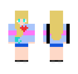 gd frisk - Female Minecraft Skins - image 2