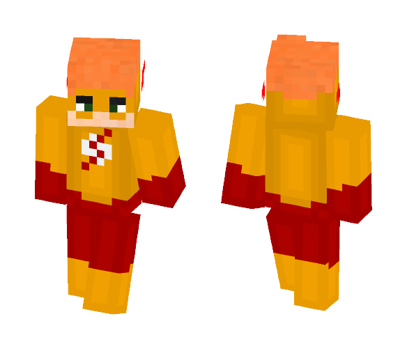 Wally West, Kid Flash - Male Minecraft Skins - image 1