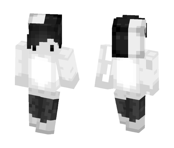 White N Black Cute Boy | Skin - Boy Minecraft Skins - image 1