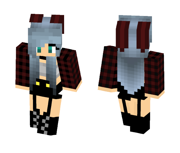 emo bunny girl :P - Girl Minecraft Skins - image 1