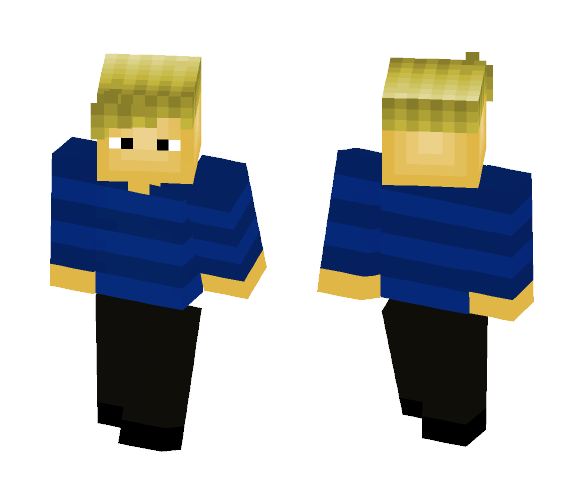 Blue sweater - Male Minecraft Skins - image 1