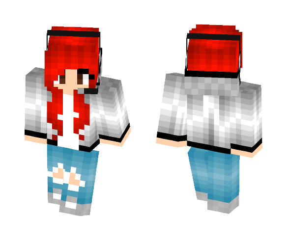 hoodie girl - Girl Minecraft Skins - image 1