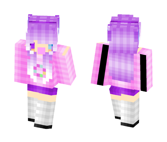 ChibiTeenBlowingGum - Female Minecraft Skins - image 1