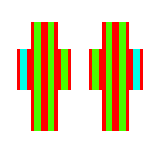 Red Green Stripes - Other Minecraft Skins - image 2
