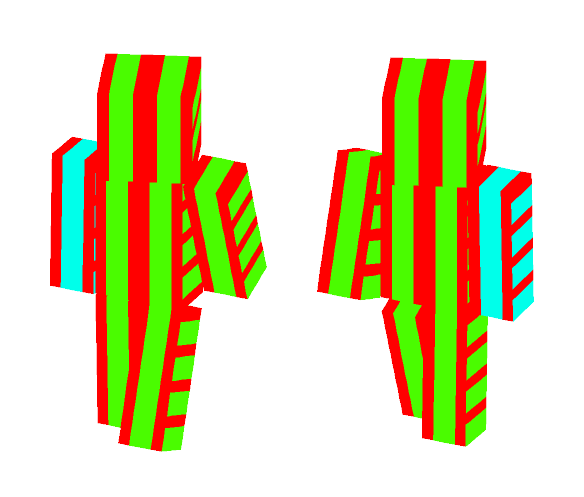 Red Green Stripes - Other Minecraft Skins - image 1