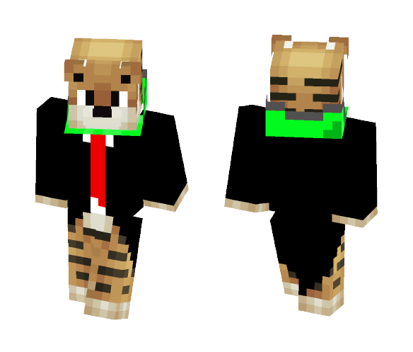 Tiger In Suit - Male Minecraft Skins - image 1