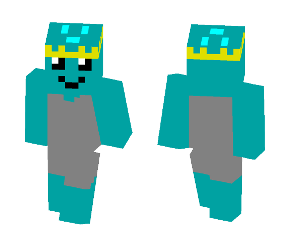Blue Guy with Crown - Interchangeable Minecraft Skins - image 1
