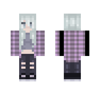 Purple Plaid - Female Minecraft Skins - image 2