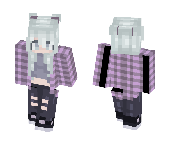 Purple Plaid - Female Minecraft Skins - image 1