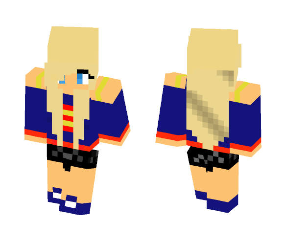 SuperGirl Casual - Female Minecraft Skins - image 1