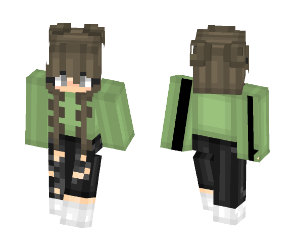 Green Sweater Girl - Girl Minecraft Skins - image 1
