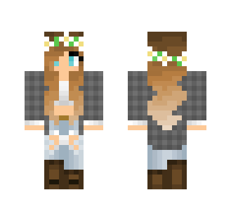 Cow Girl Look - Girl Minecraft Skins - image 2