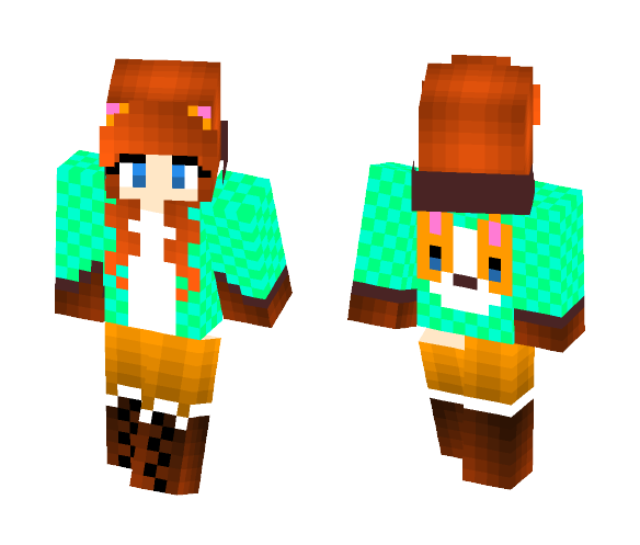 Foxy girl - Girl Minecraft Skins - image 1
