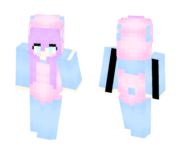 Cotton Candy Panda Girl! - Female Minecraft Skins - image 1