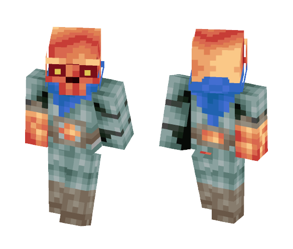 FlameSkullDude22 - ᏃᎾᏒᏢᎬ - Male Minecraft Skins - image 1