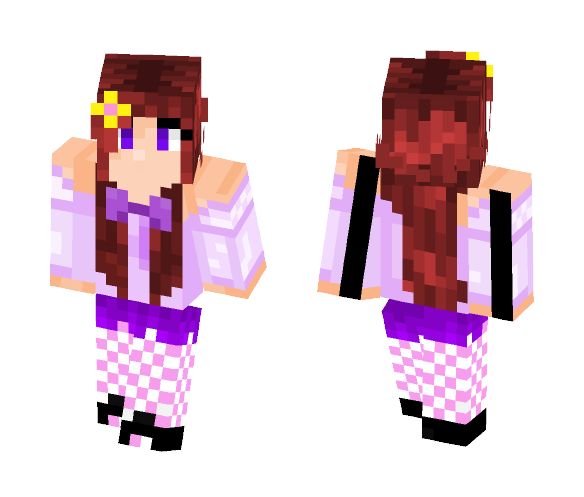 Girl with flower pin - Girl Minecraft Skins - image 1