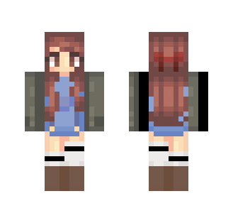 Casual Girl- Overalls | Yoona - Female Minecraft Skins - image 2