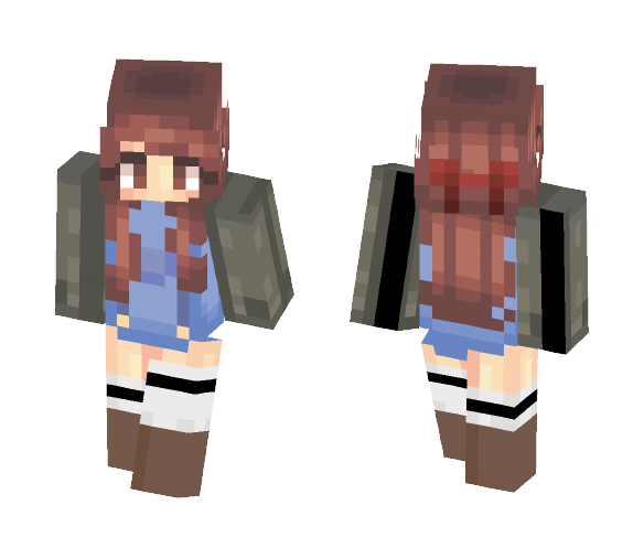 Casual Girl- Overalls | Yoona - Female Minecraft Skins - image 1