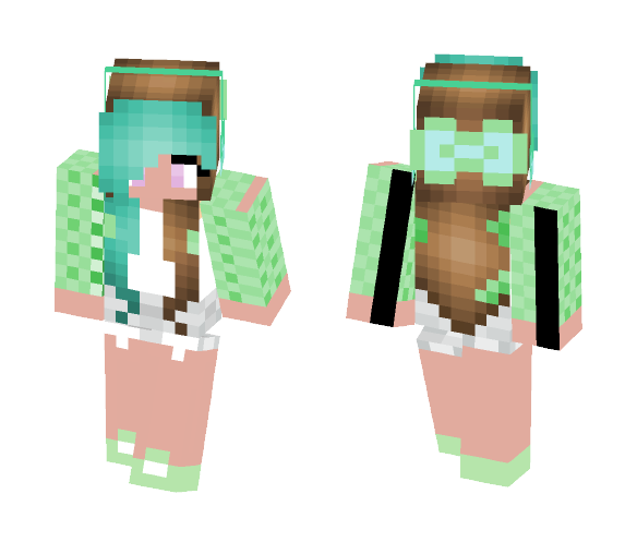 Green twist - Female Minecraft Skins - image 1