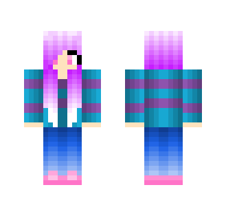 Cool Colored Girl - Girl Minecraft Skins - image 2