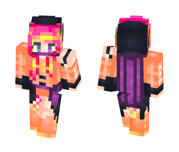 Sunset Assassin - Female Minecraft Skins - image 1