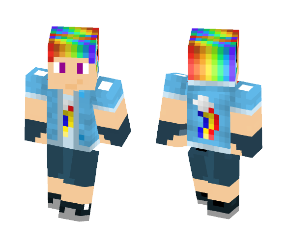 Rainbow Dash MLP Brony - Male Minecraft Skins - image 1