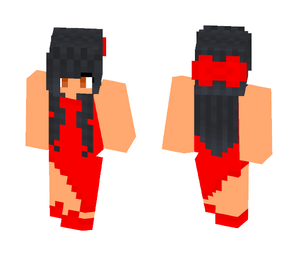 Aphmau In Red Dress! ???????? - Female Minecraft Skins - image 1