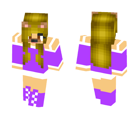 Download Purple Dog Girl! Minecraft Skin for Free. SuperMinecraftSkins
